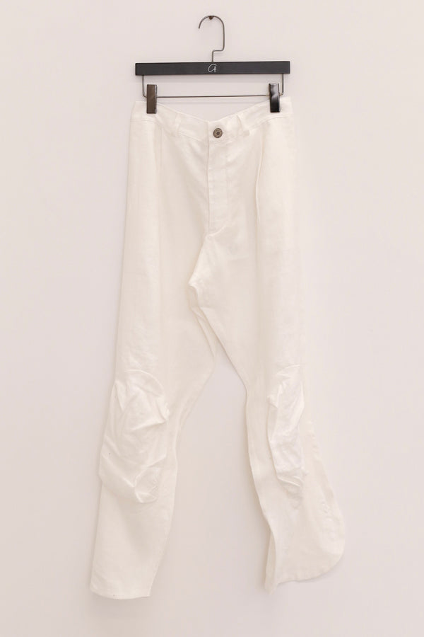 VeniceW 25 Spring/Summer Linen Teddy Bear Pants VCW-01:P1-Chalk